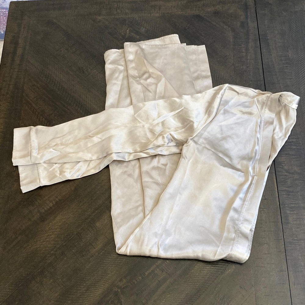 Samantha Eng cream color Satin dress